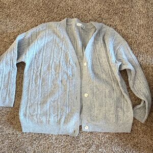 Madison Light Gray Knit Sweater